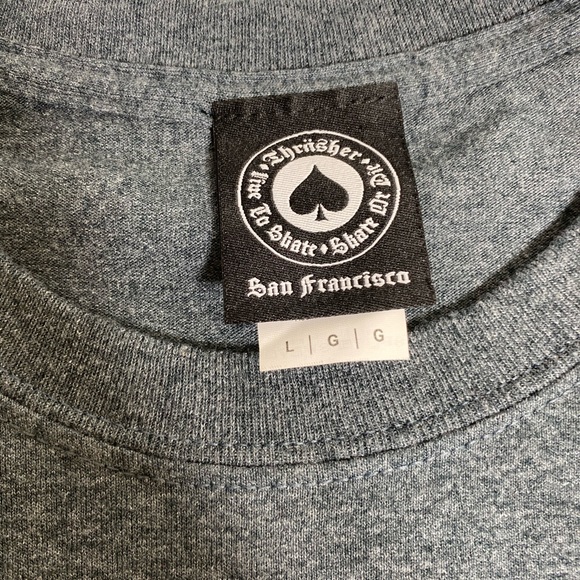 Gray Thrasher Gray Shirt Size Large - Picture 4 of 4